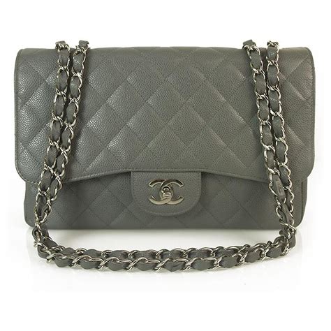 chanel gray bag|chanel classic bag with flap.